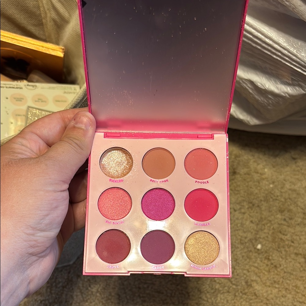 Colourpop Pink and Gold Eyeshadow Palette